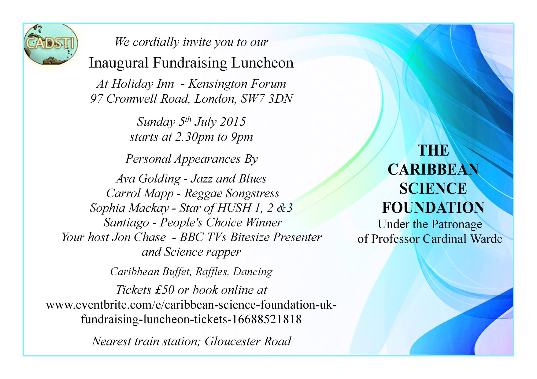 CADSTI-UK Inaugural Fundraising Luncheon